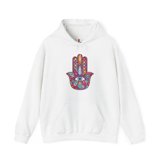 Colorful Fatima Hamsa Hand Hoodie