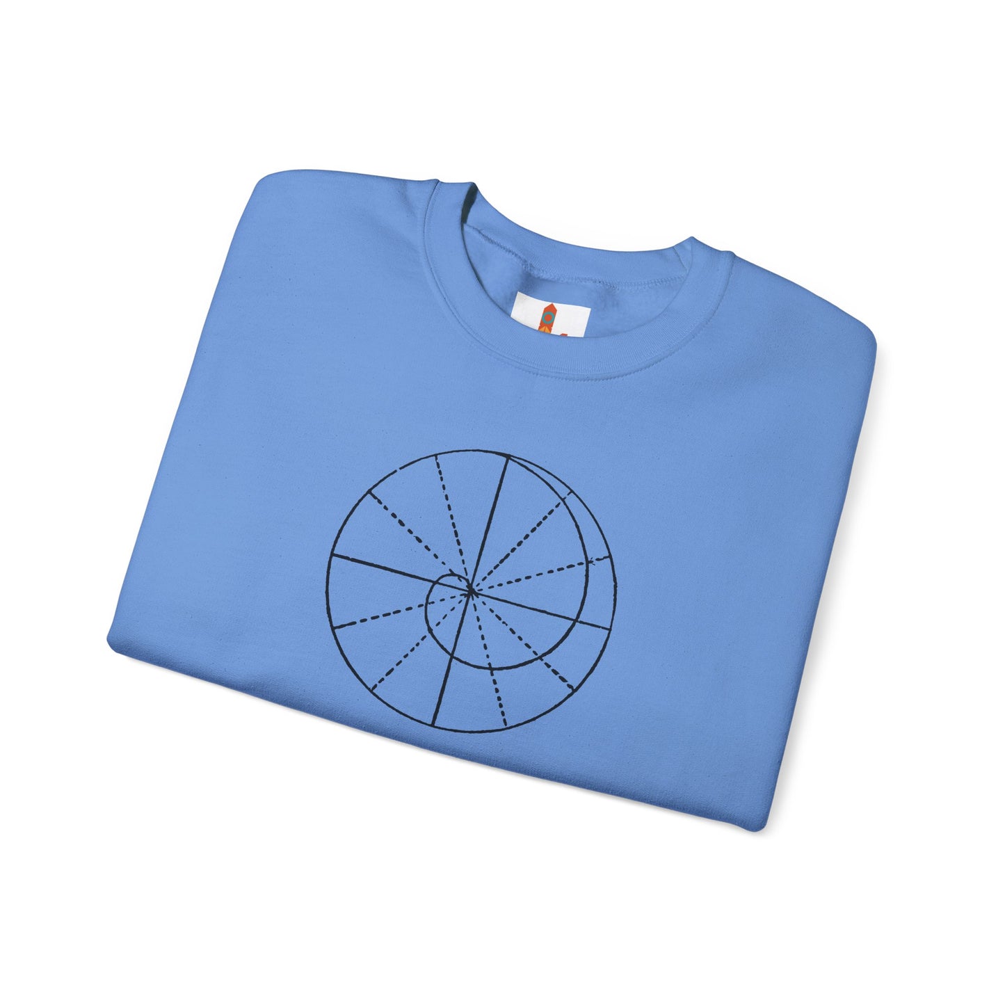 Spiral of Life in Circle Drawing Sweatshirt