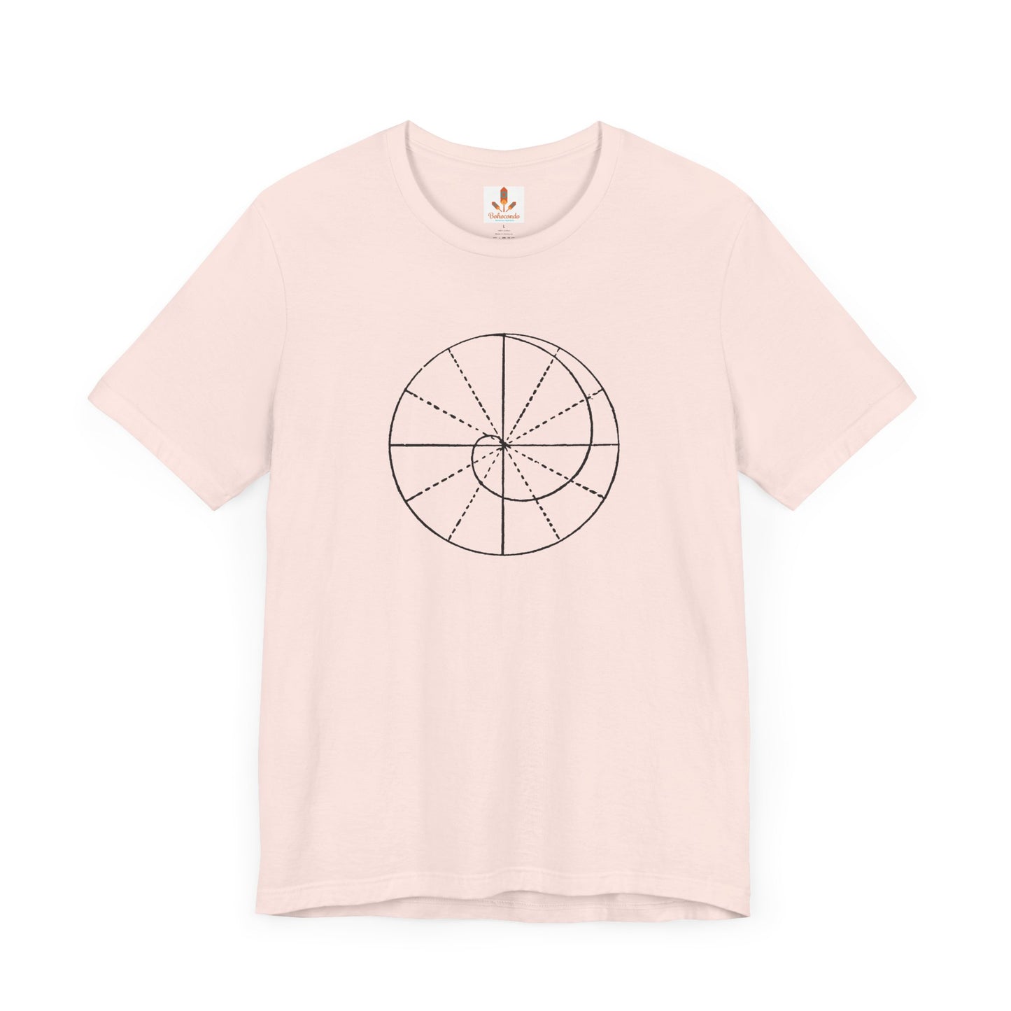 Spiral of Life in Circle Drawing T-shirt