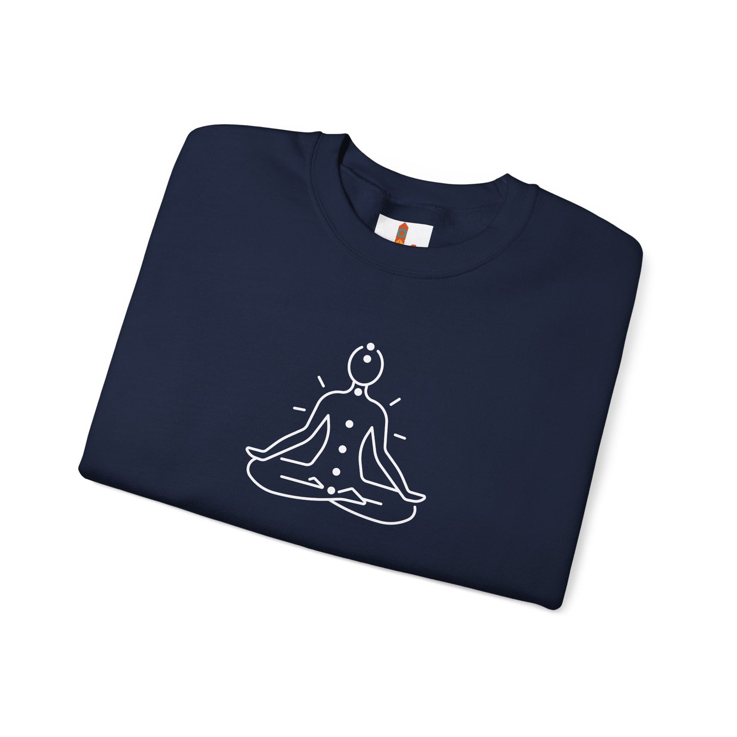 White Chakra Design Sweatshirt
