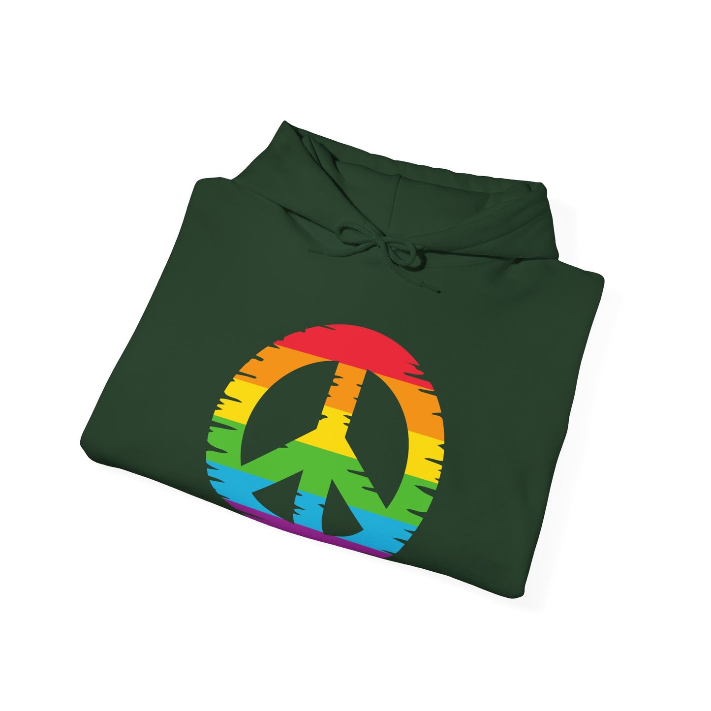 Rainbow Peace Sign Hoodie