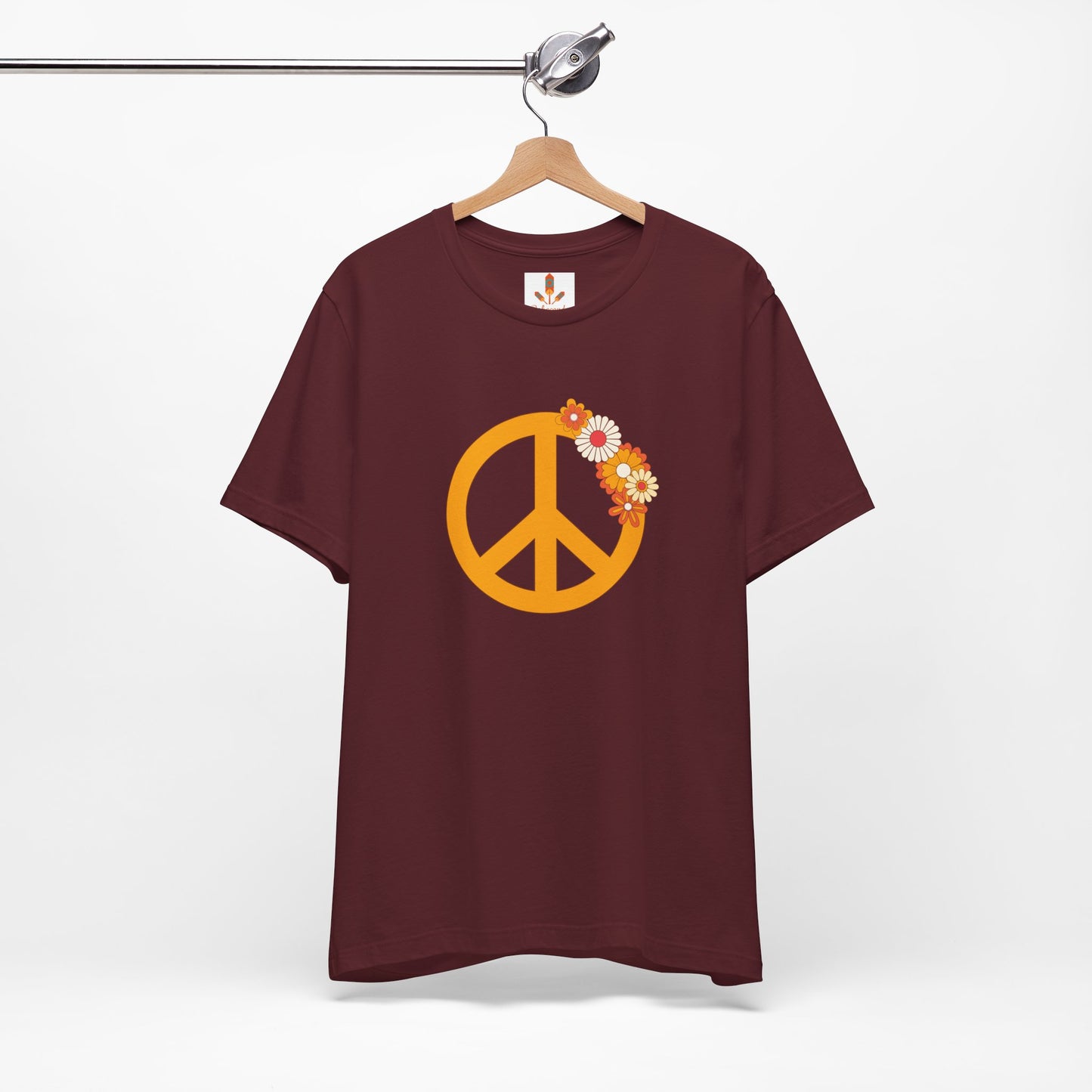 Peace Sign with Flowers T-shirt