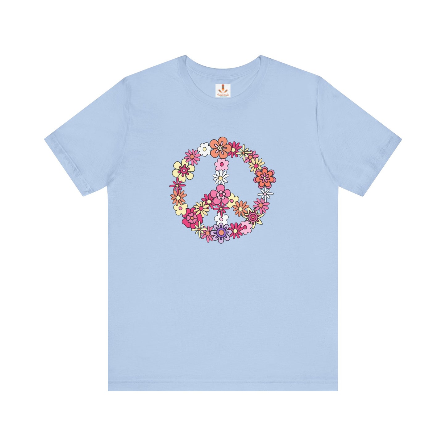 Peace Sign made from Flowers T-shirt