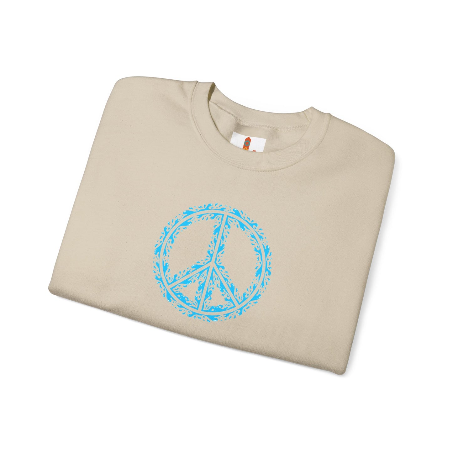 Peace Sign with Water Design Sweatshirt