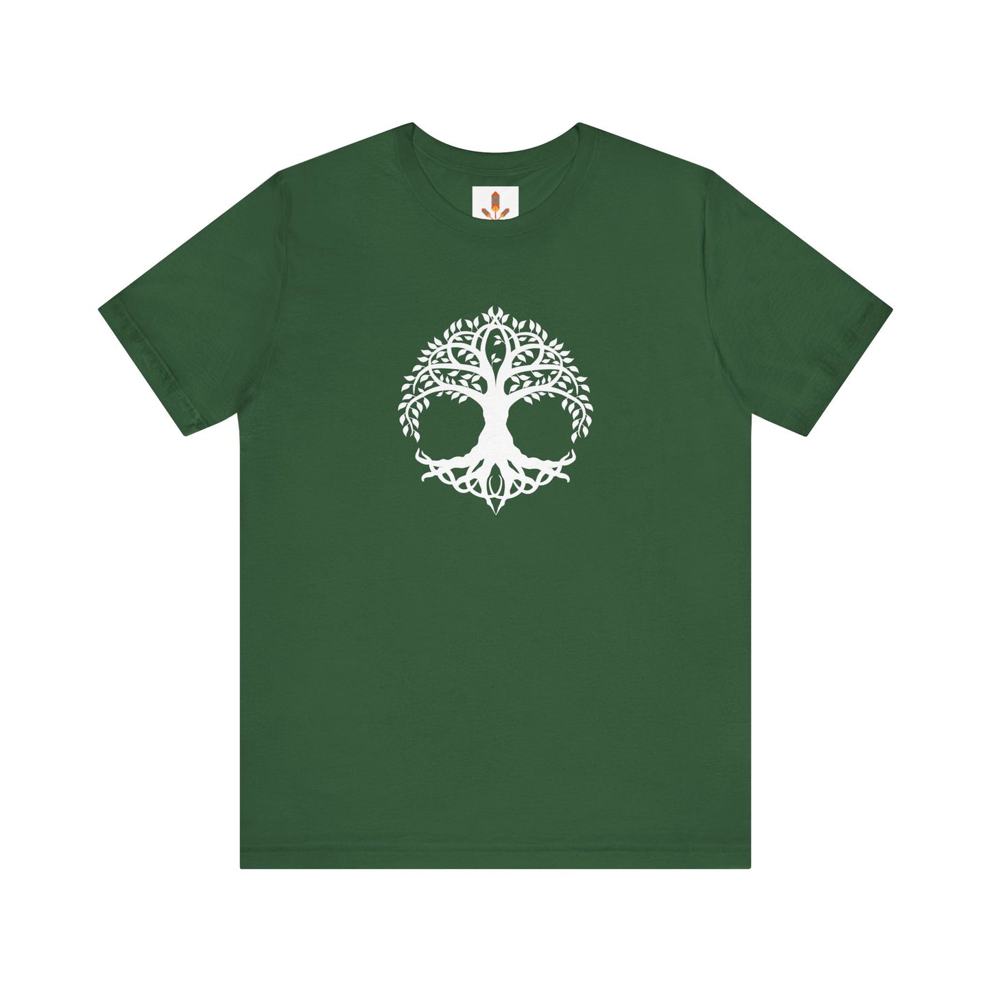 White Celtic Tree of Life Design T-shirt