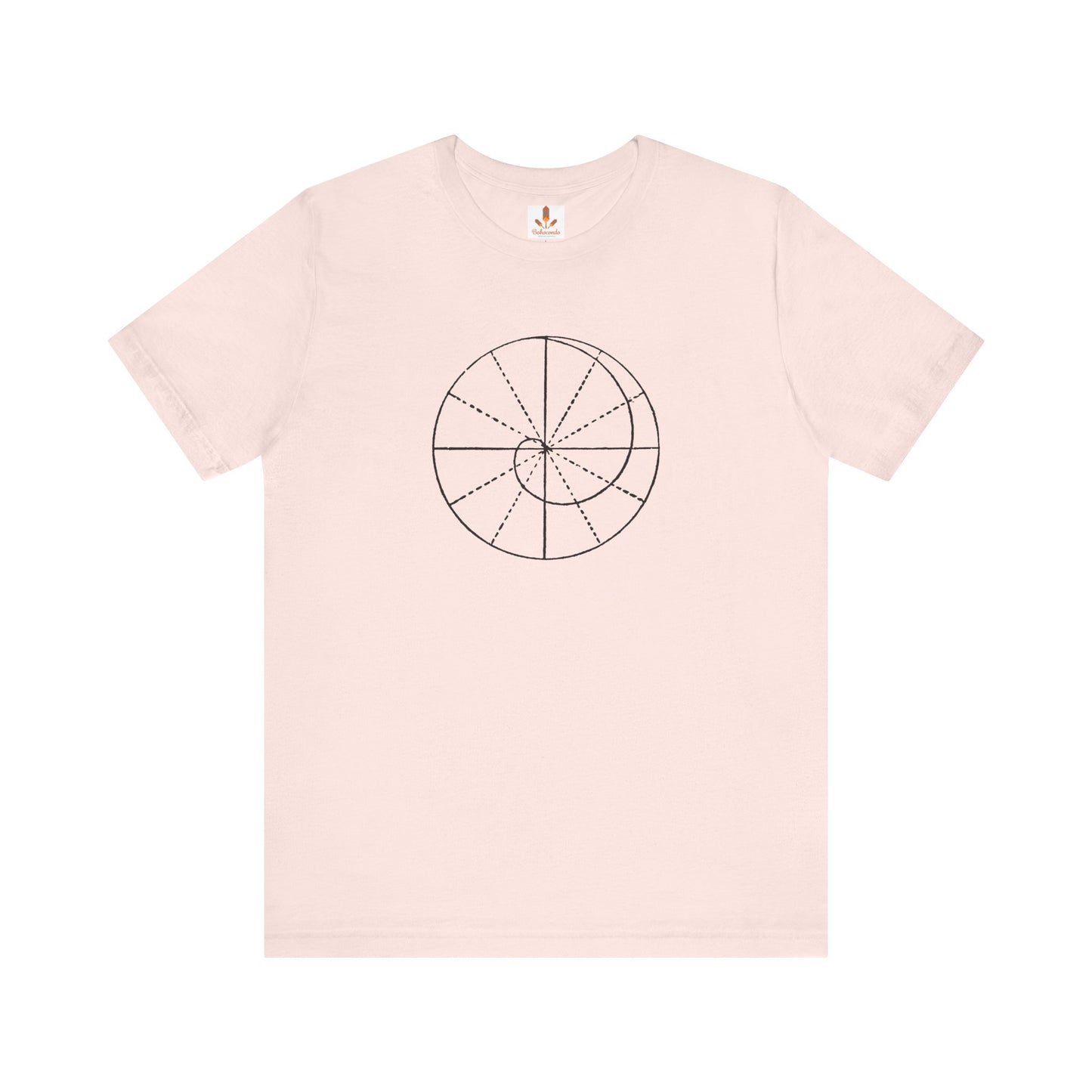 Spiral of Life in Circle Drawing T-shirt