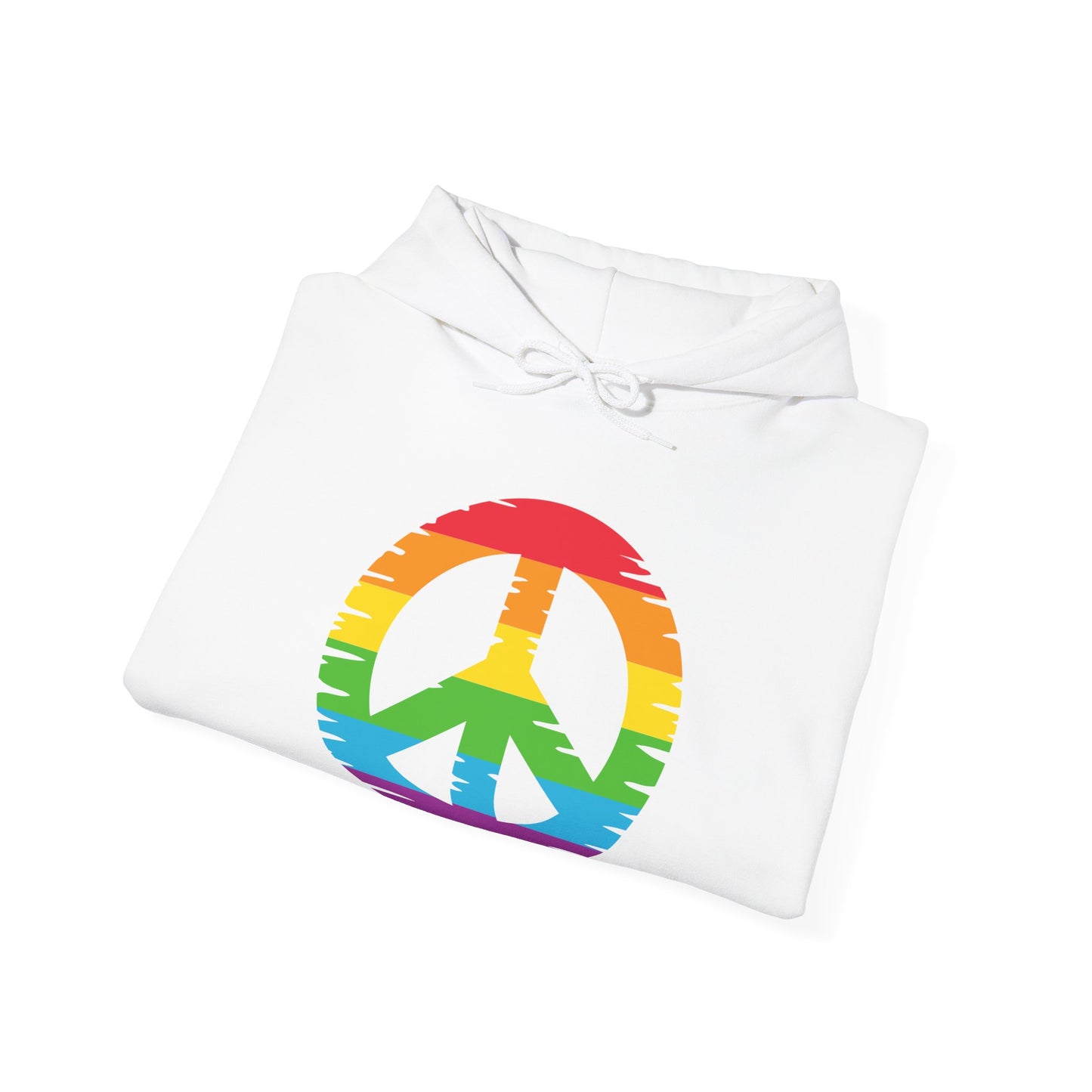 Rainbow Peace Sign Hoodie