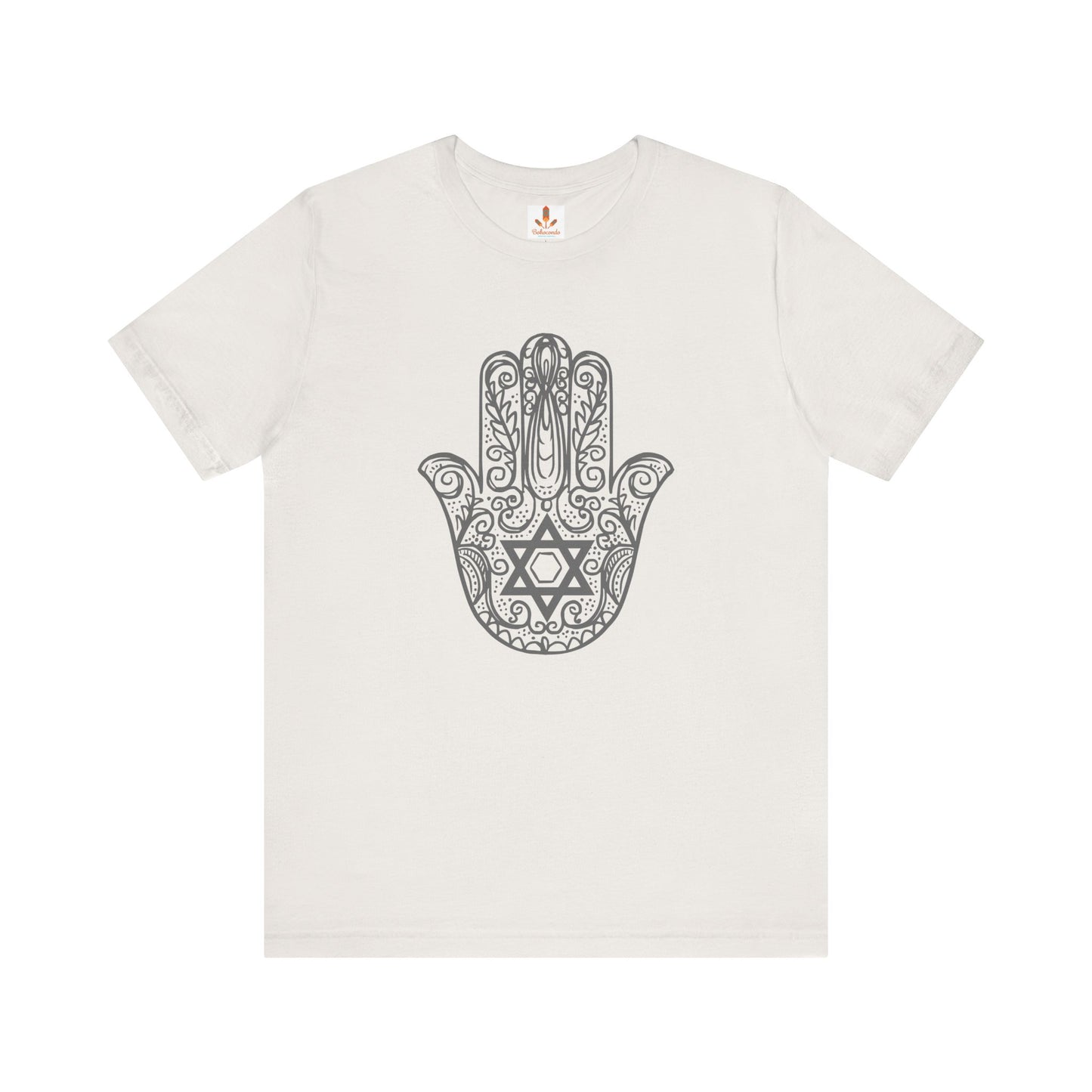 Intricate Hamsa Hand with Star of David T-shirt