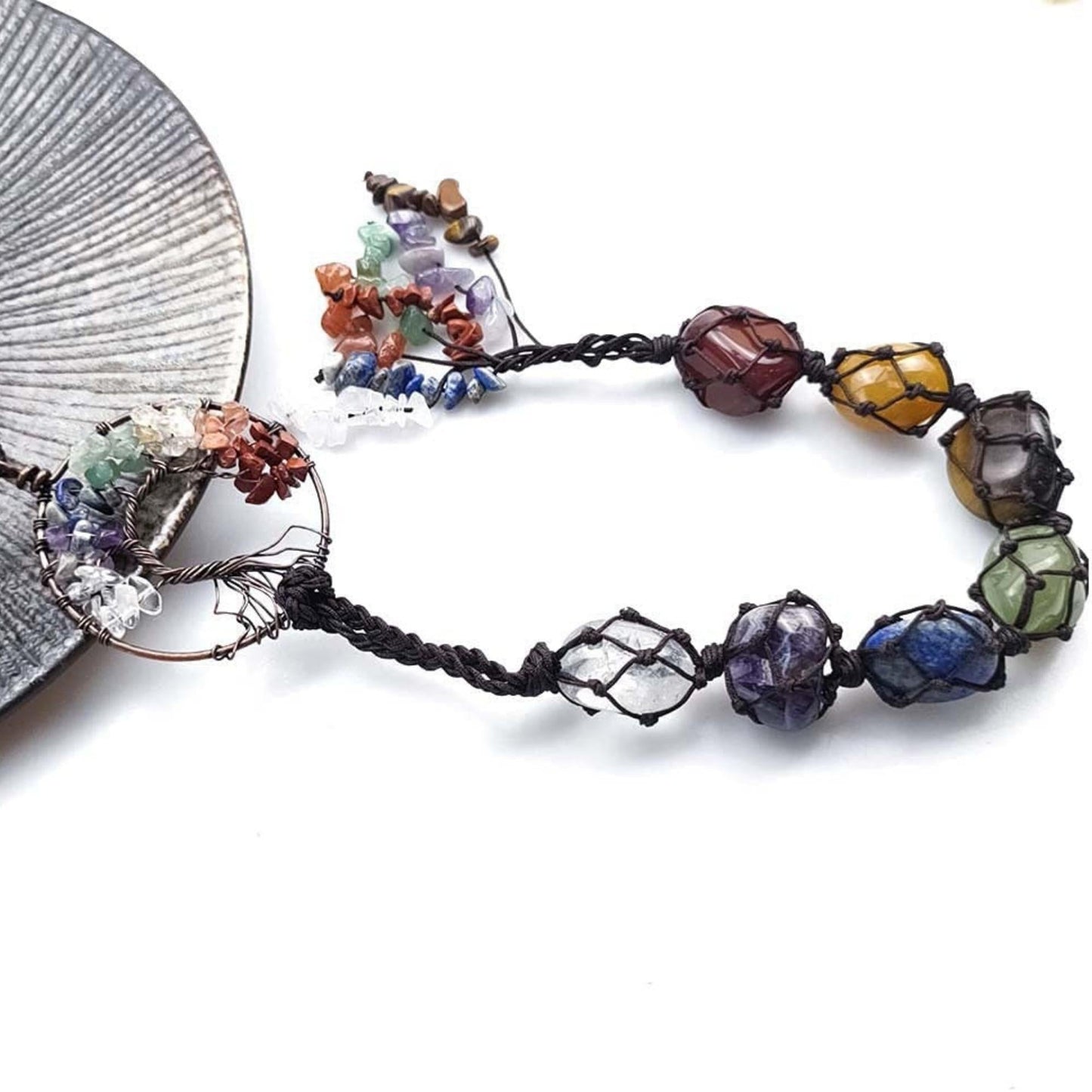 Tree of Life 7 Chakra Hanging Ornament