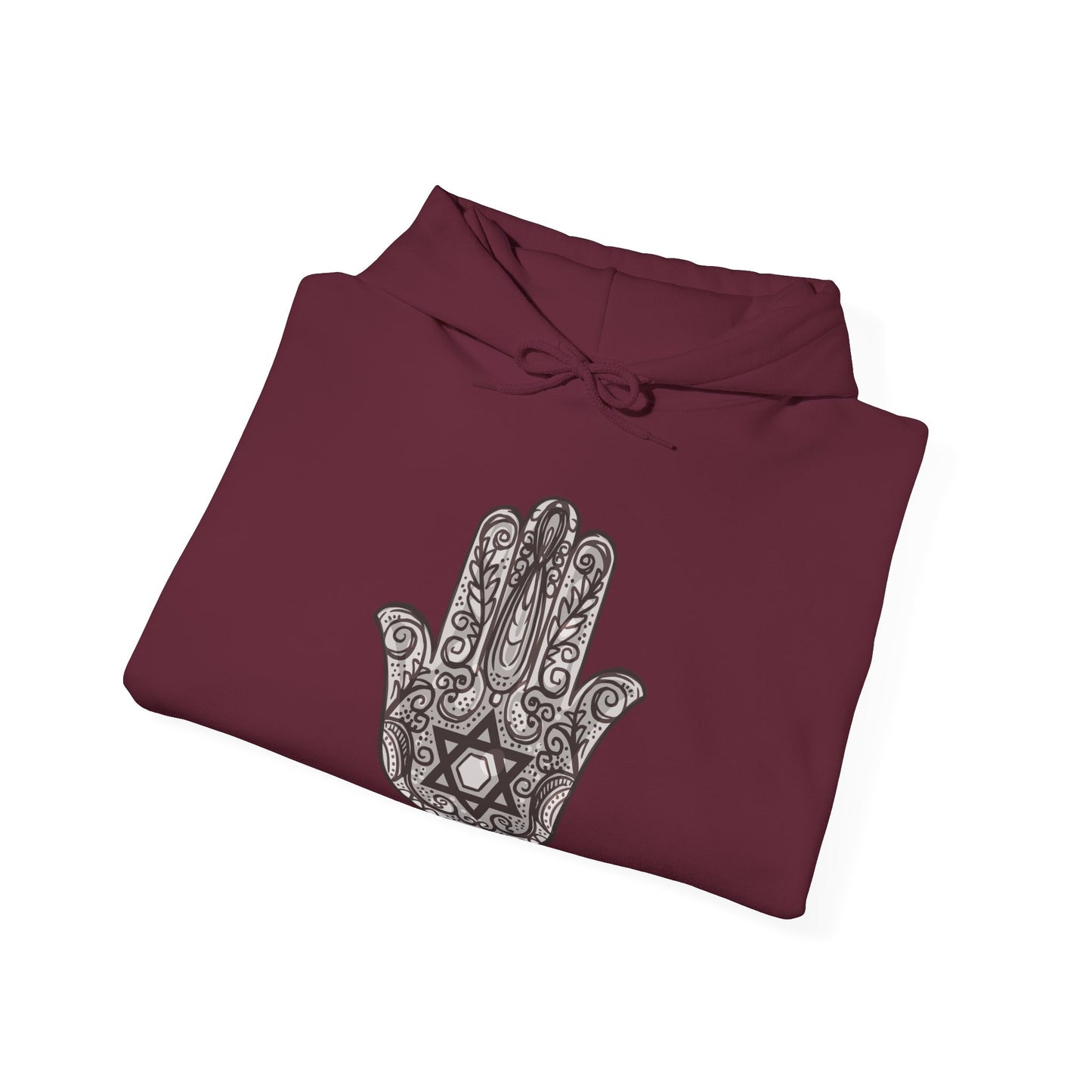 Beautiful Hamsa Hand with Star Hoodie