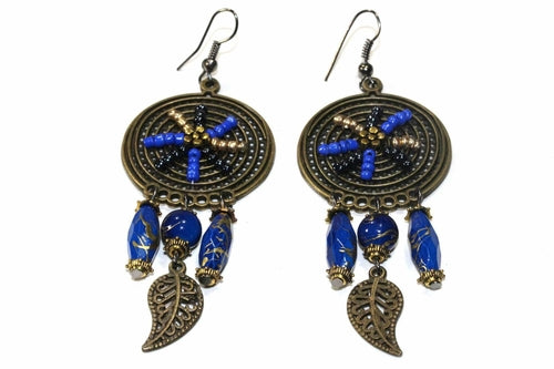 Dream Catcher Bead Work Earrings – Bohemian Dream