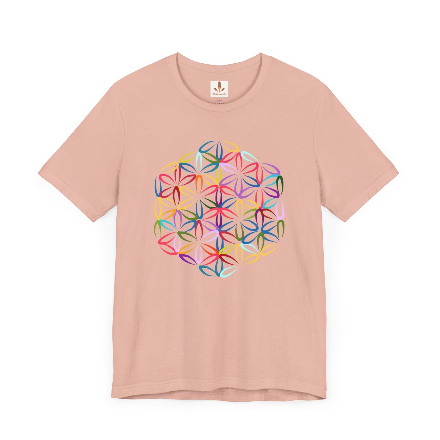 Multicolor Flower of Life T-shirt