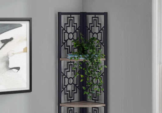 Bohemian-inspired Corner Bookcase