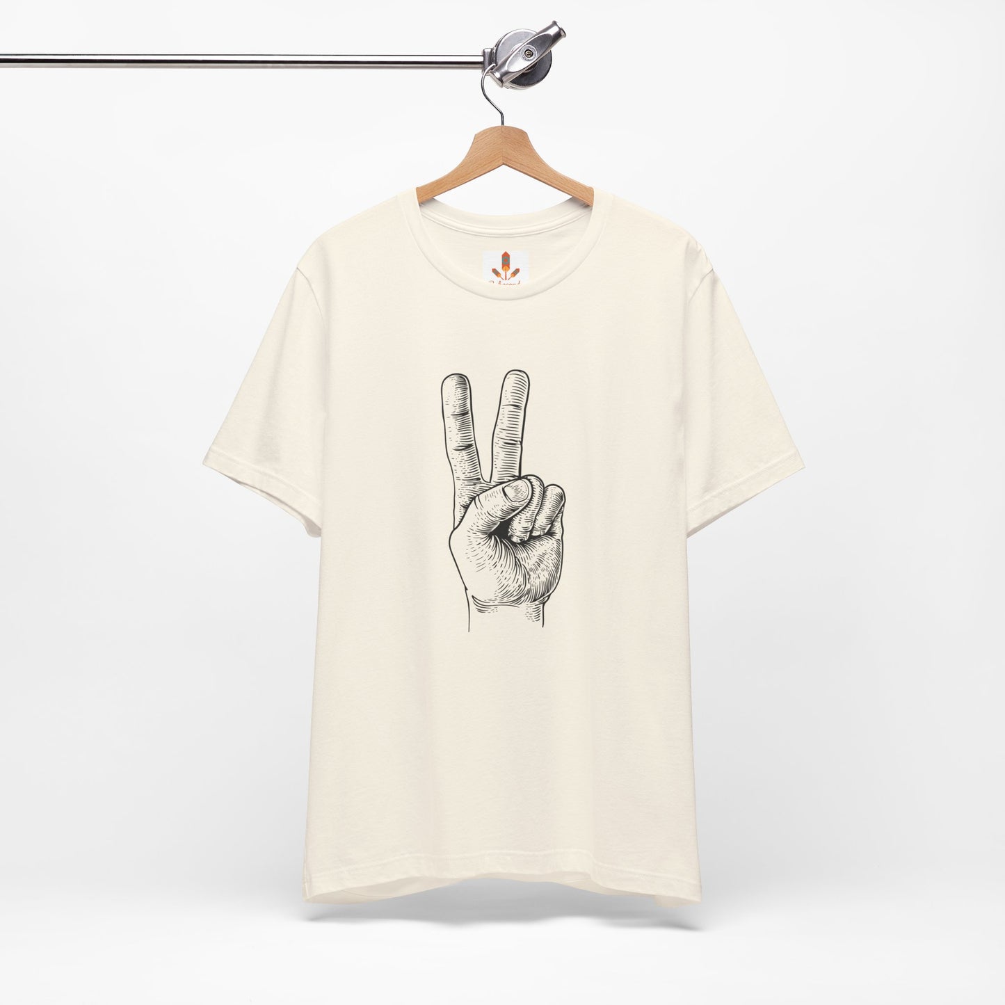 Peace Hand Sign Drawing T-shirt