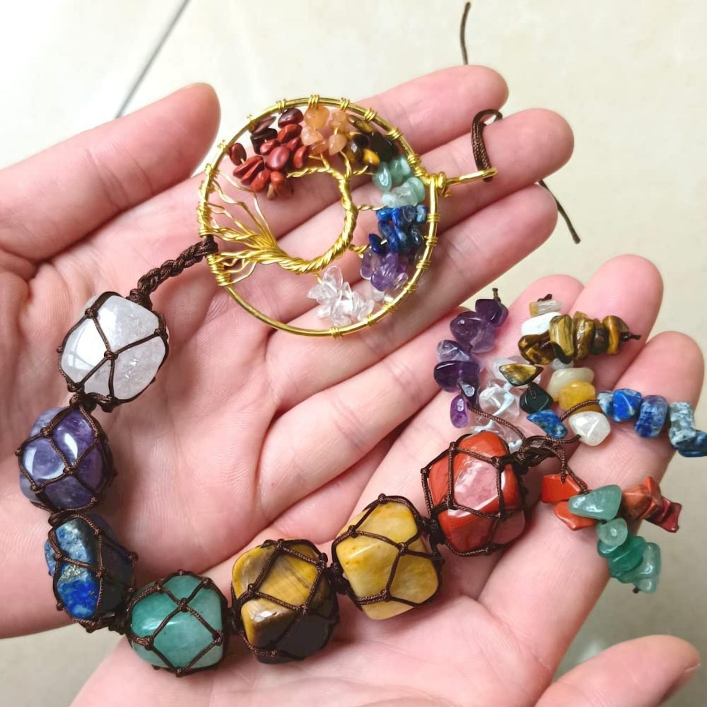 Tree of Life 7 Chakra Hanging Ornament