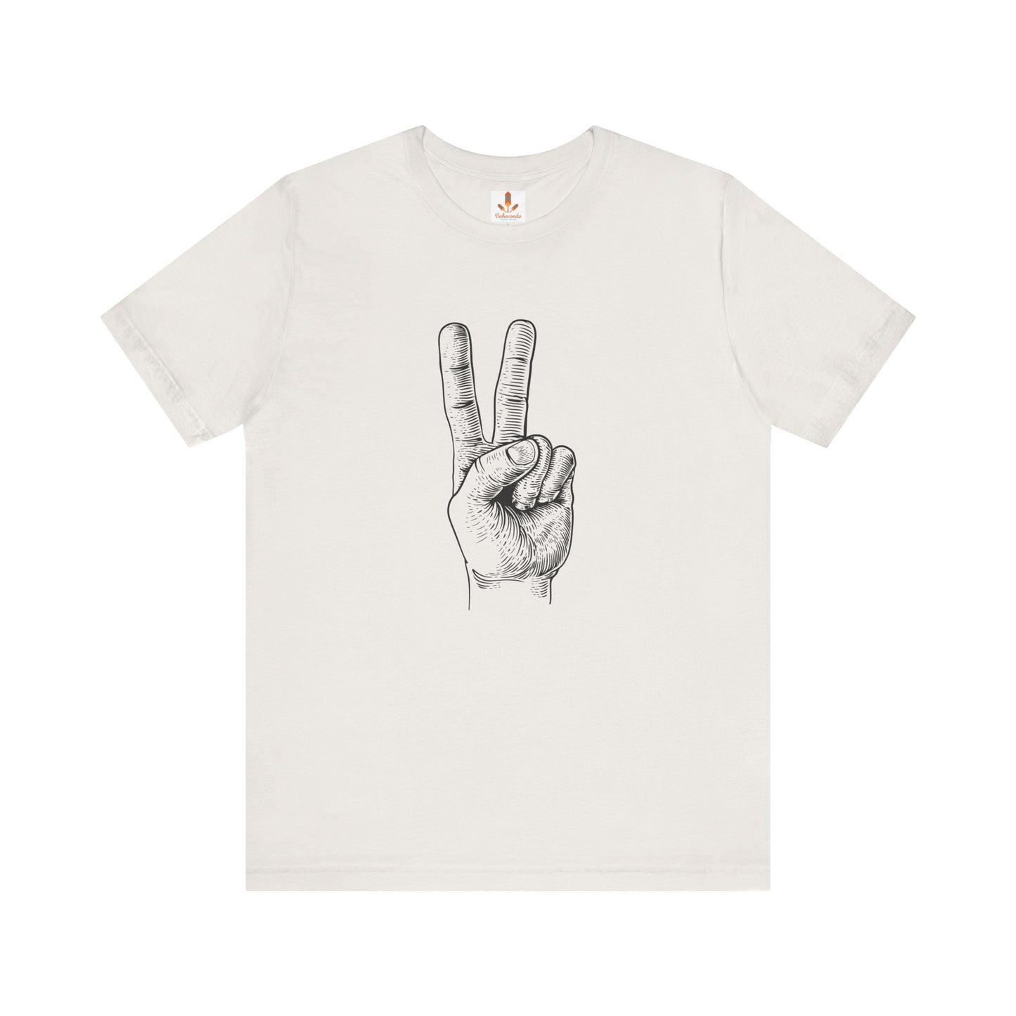 Peace Hand Sign Drawing T-shirt