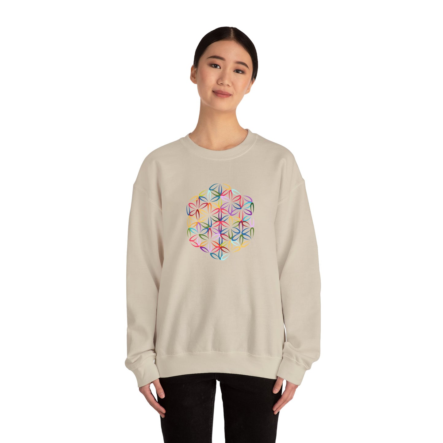 Multicolor Flower of Life Sweatshirt