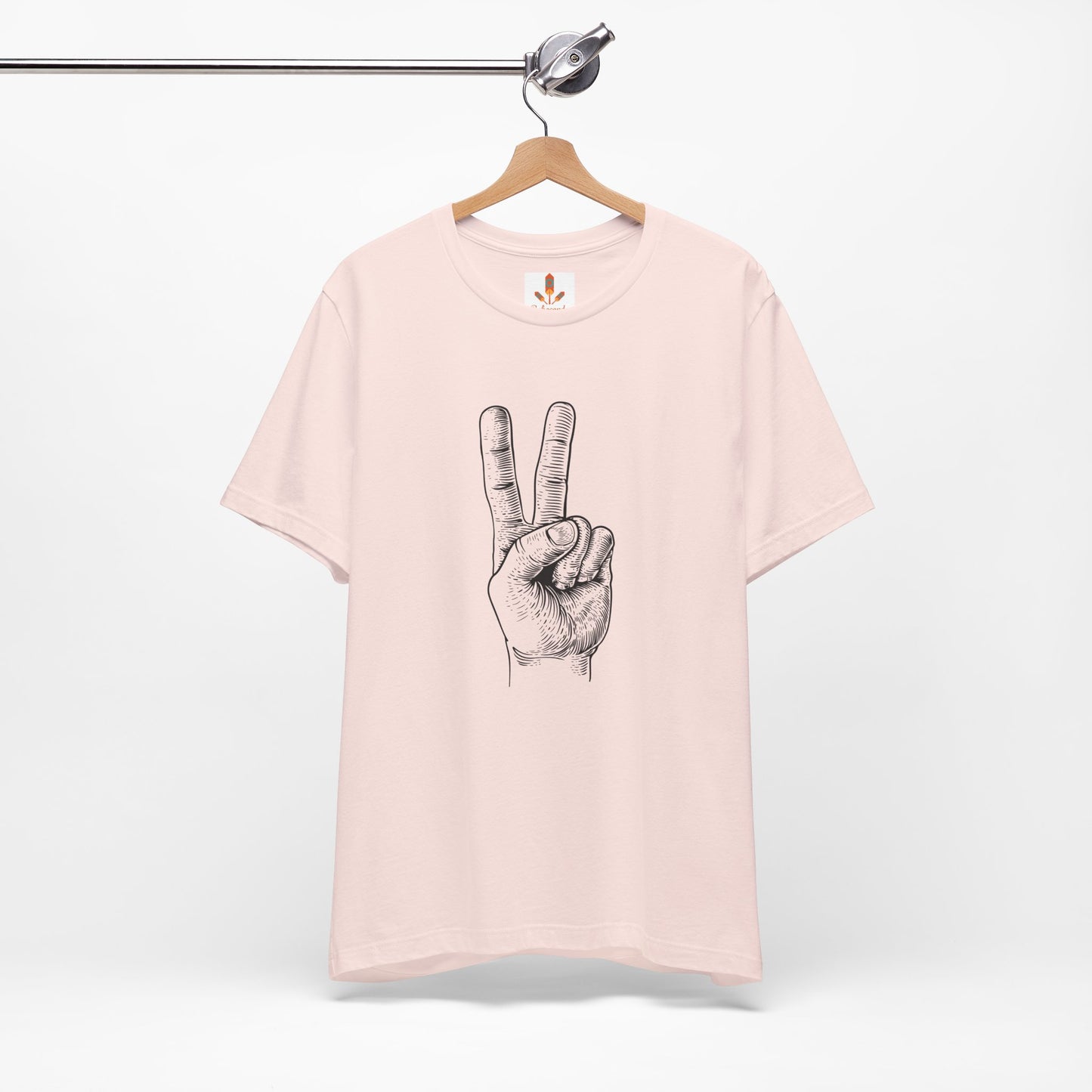 Peace Hand Sign Drawing T-shirt