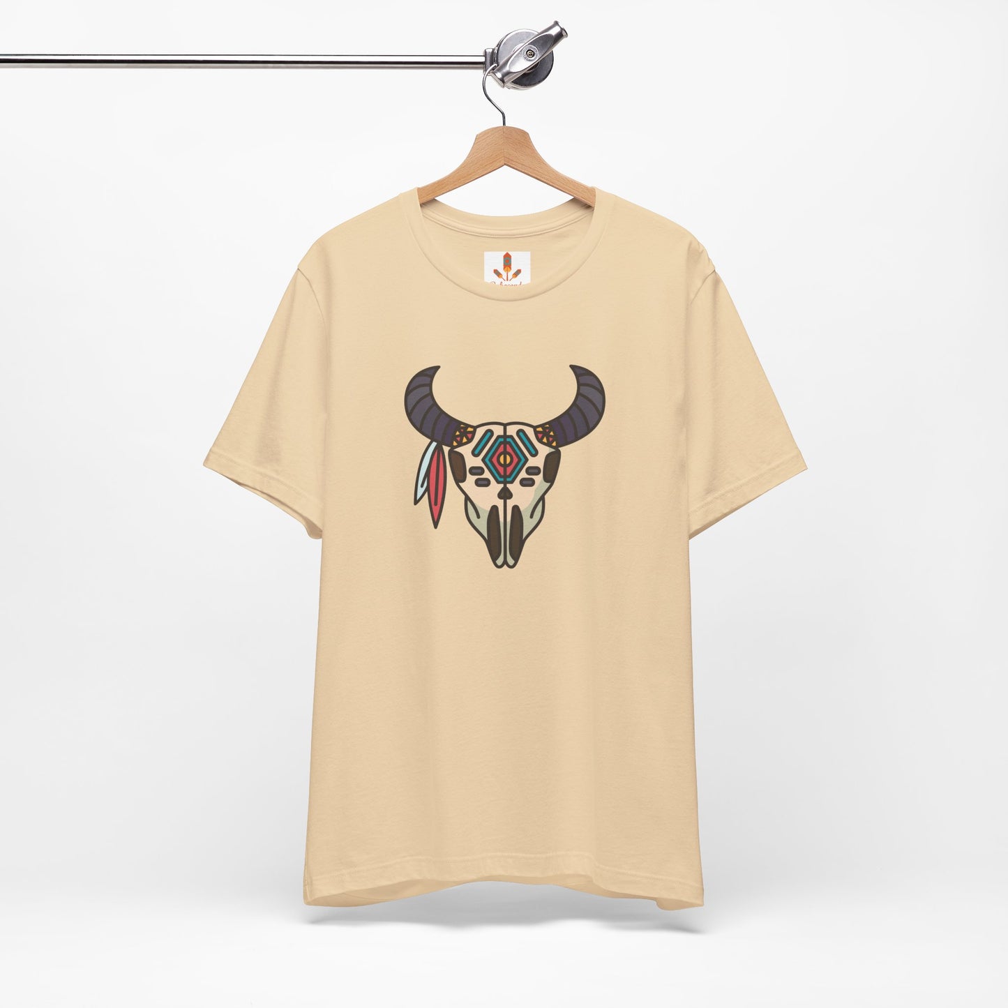 Buffalo Skull with Native Patterns T-shirt