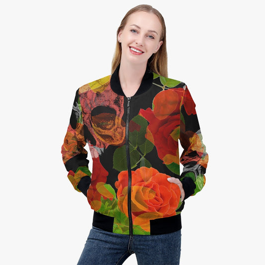 Jacki Easlick Skull & Roses Boho Jacket – Edgy Bohemian Style with Symbolic Flair