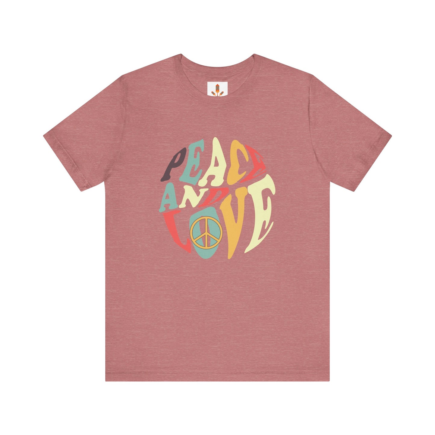 Peace and Love Design T-shirt