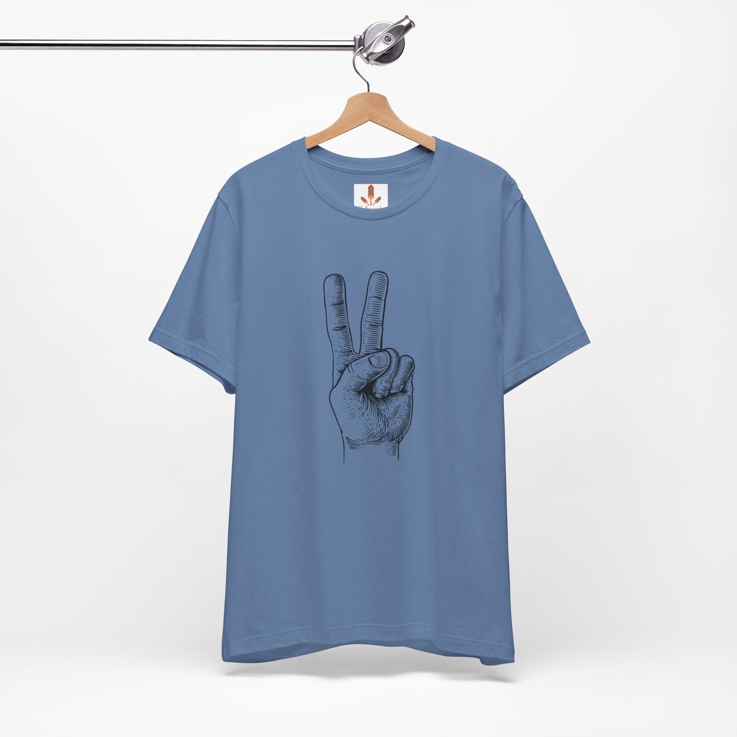 Peace Hand Sign Drawing T-shirt