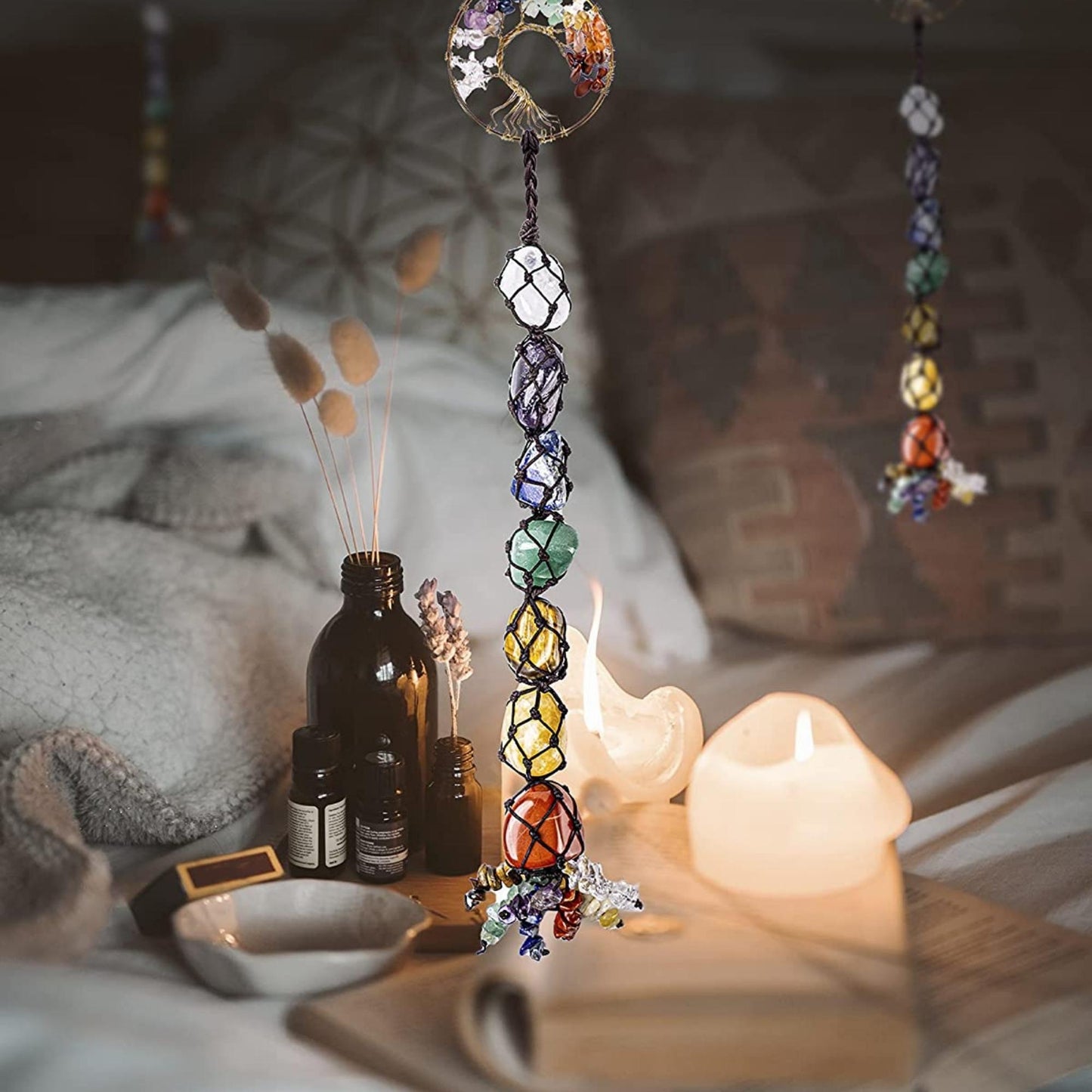 Tree of Life 7 Chakra Hanging Ornament