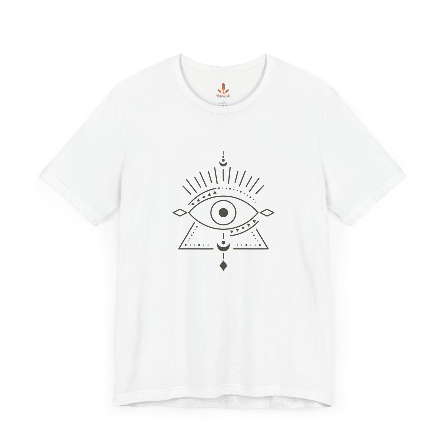 Pyramid and Evil Eye Design T-shirt