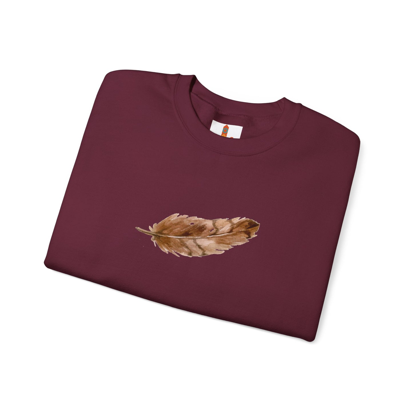 Brown Feather Sweatshirt