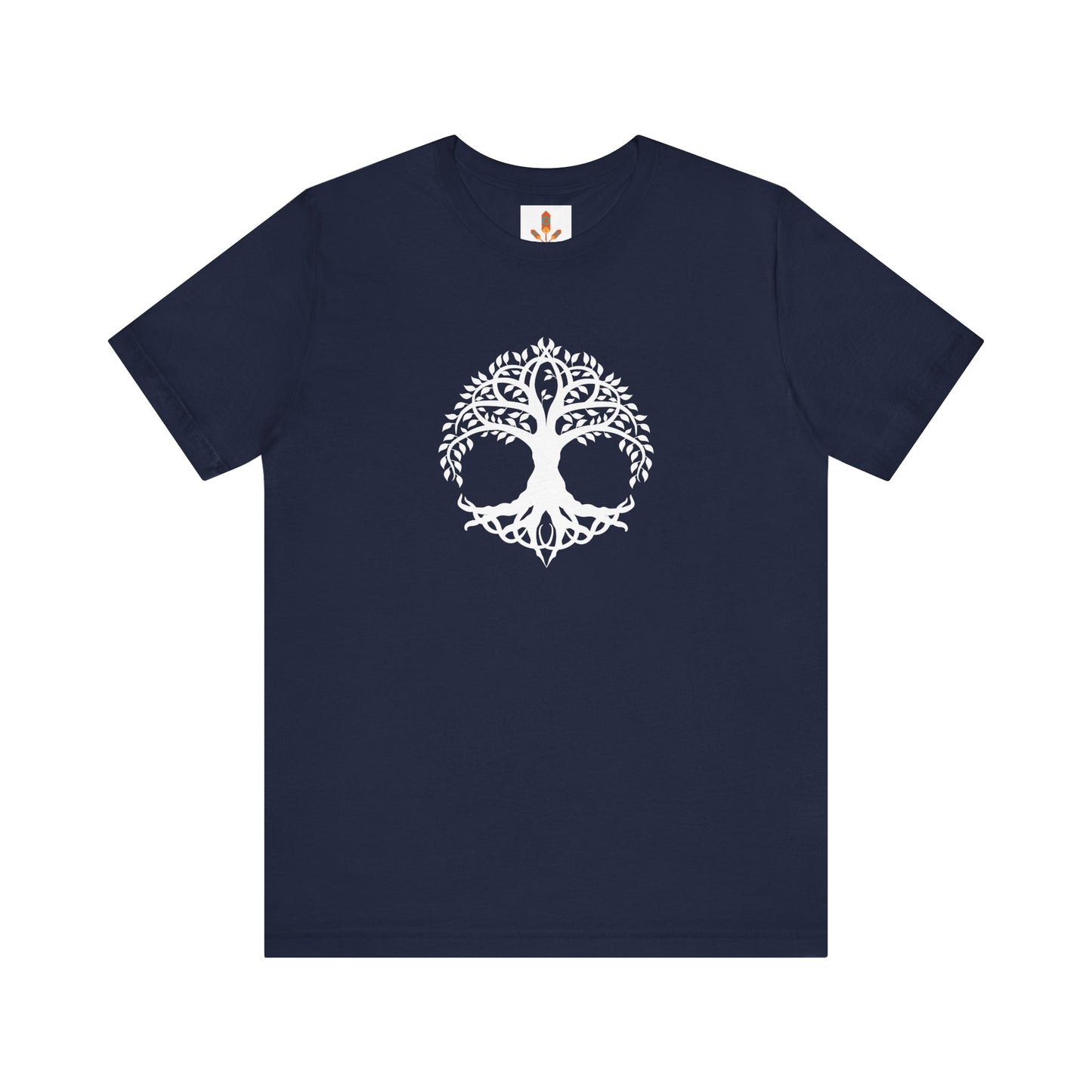 White Celtic Tree of Life Design T-shirt