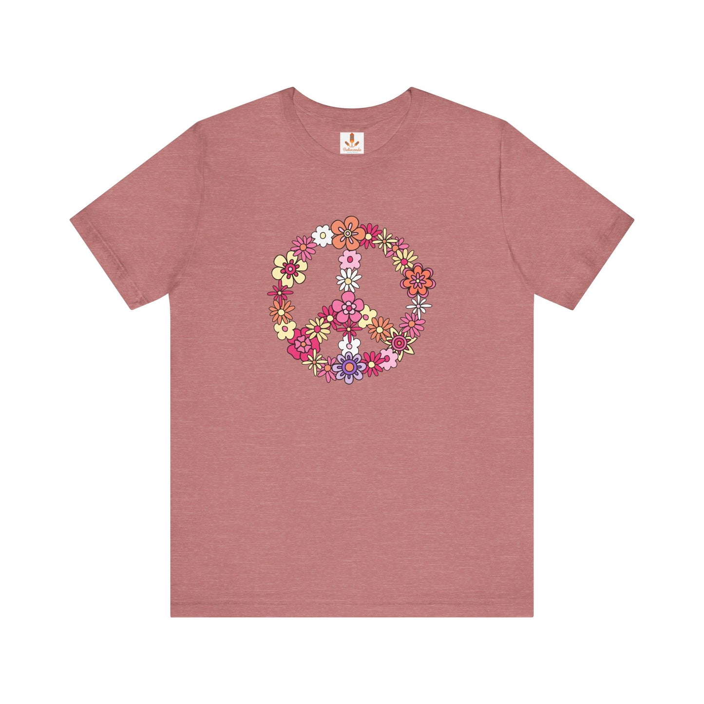 Peace Sign made from Flowers T-shirt