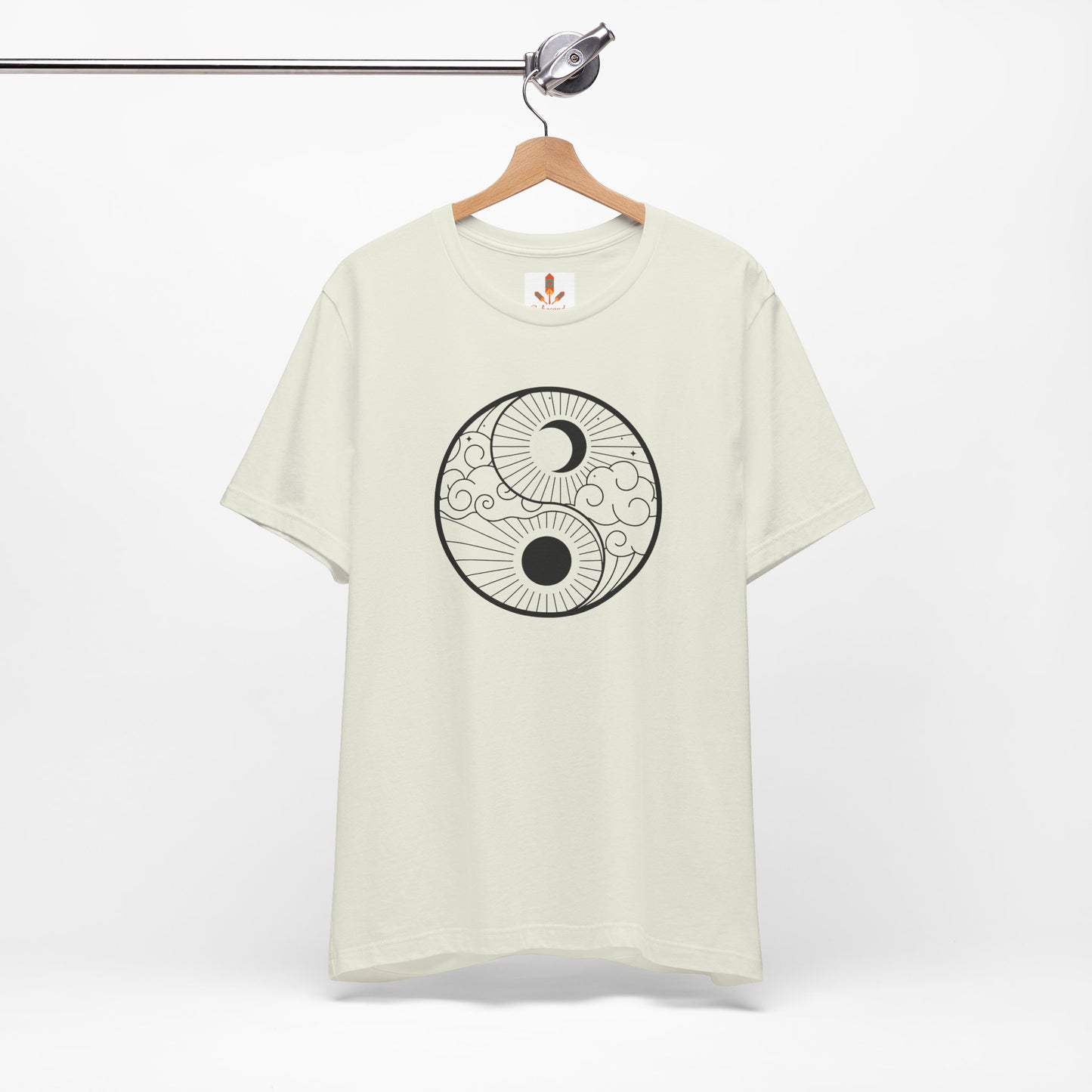Yin Yang Sun and Moon Design T-shirt