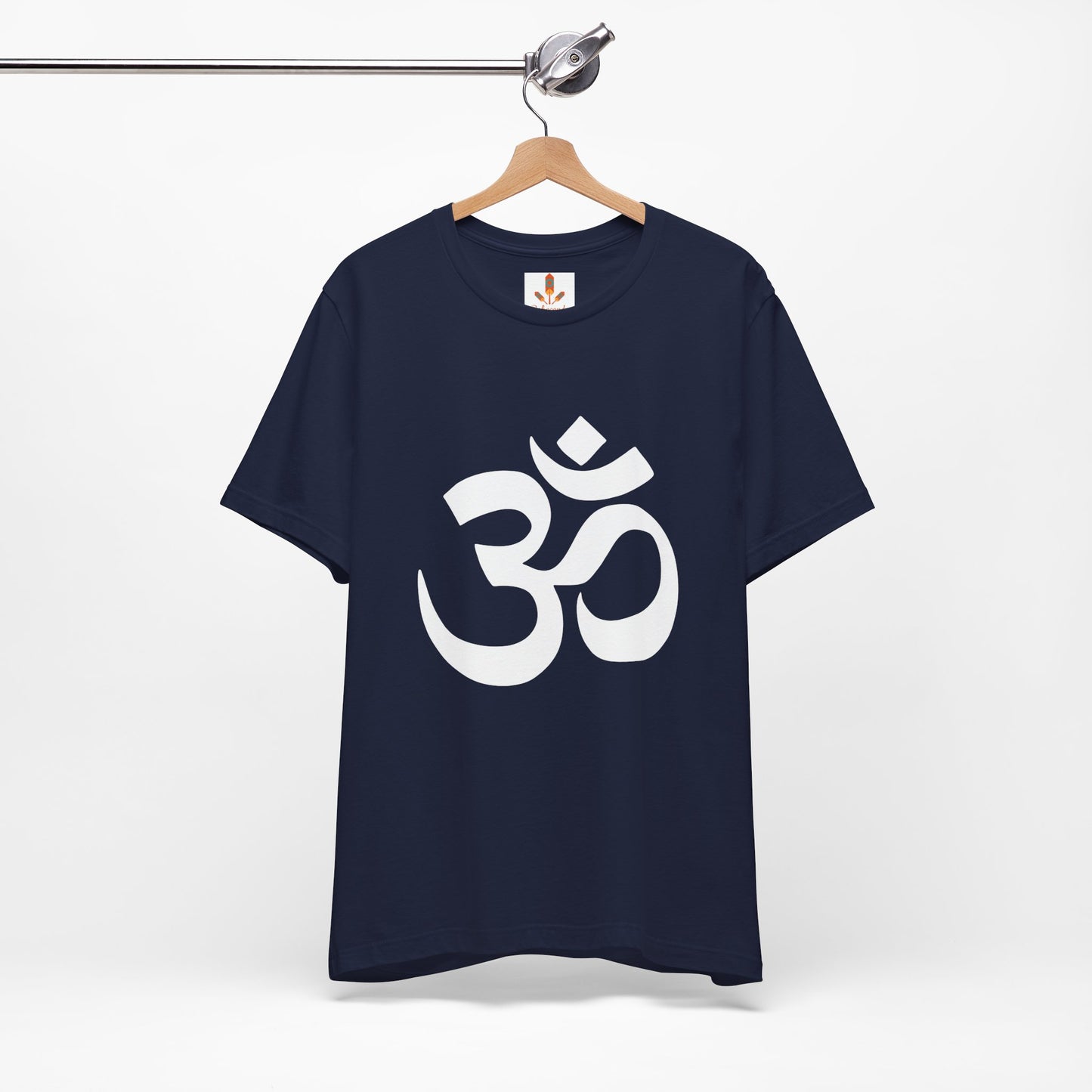 White Simple Om Art T-shirt