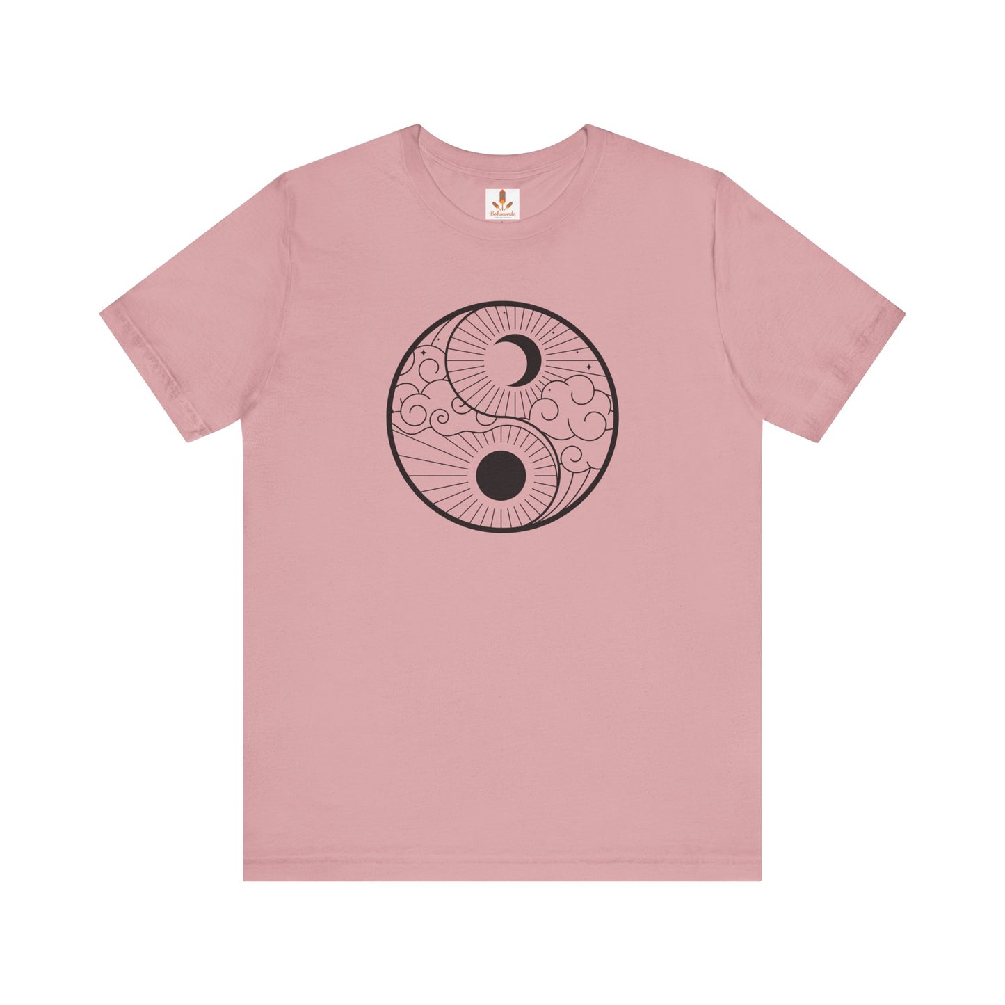 Yin Yang Sun and Moon Design T-shirt