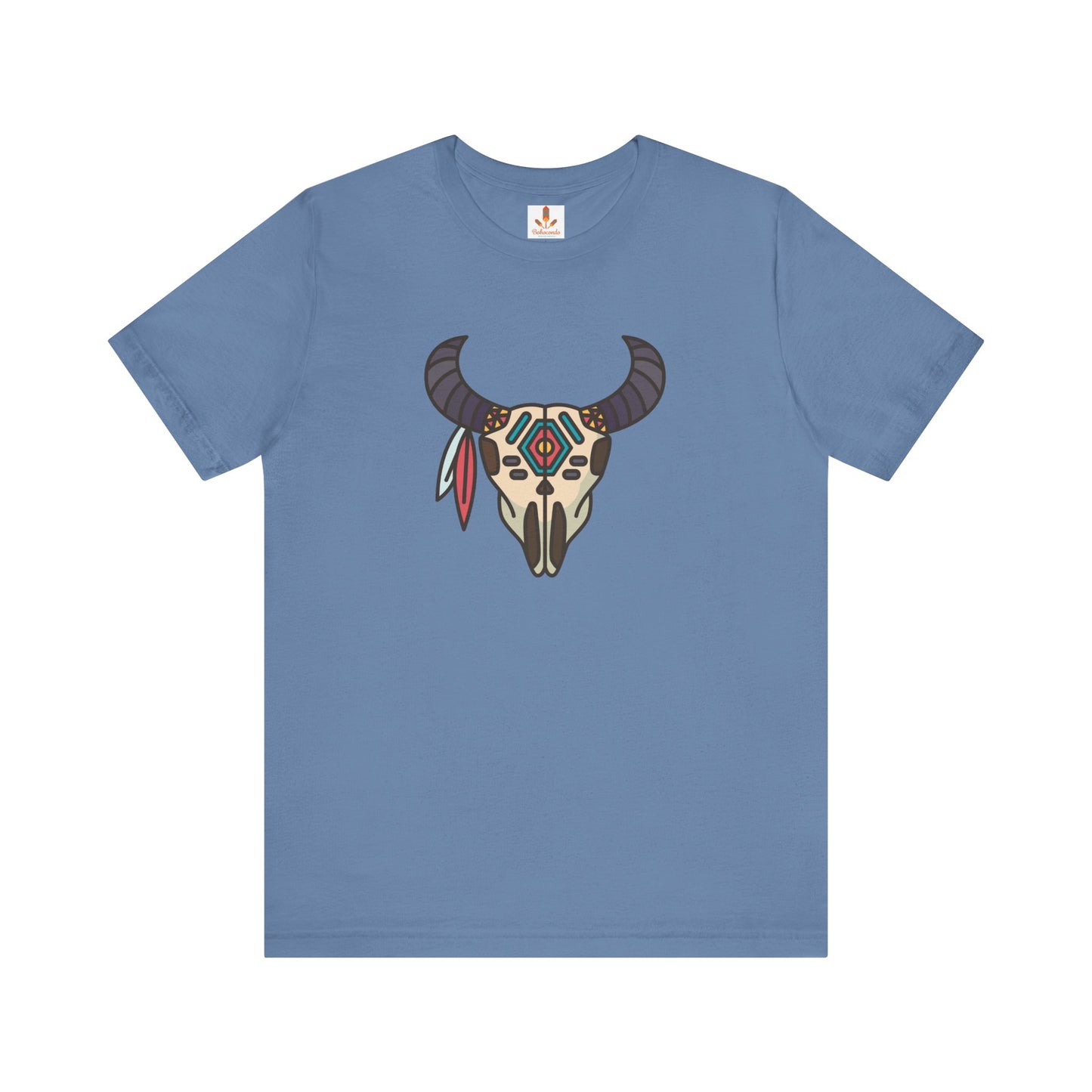 Buffalo Skull with Native Patterns T-shirt