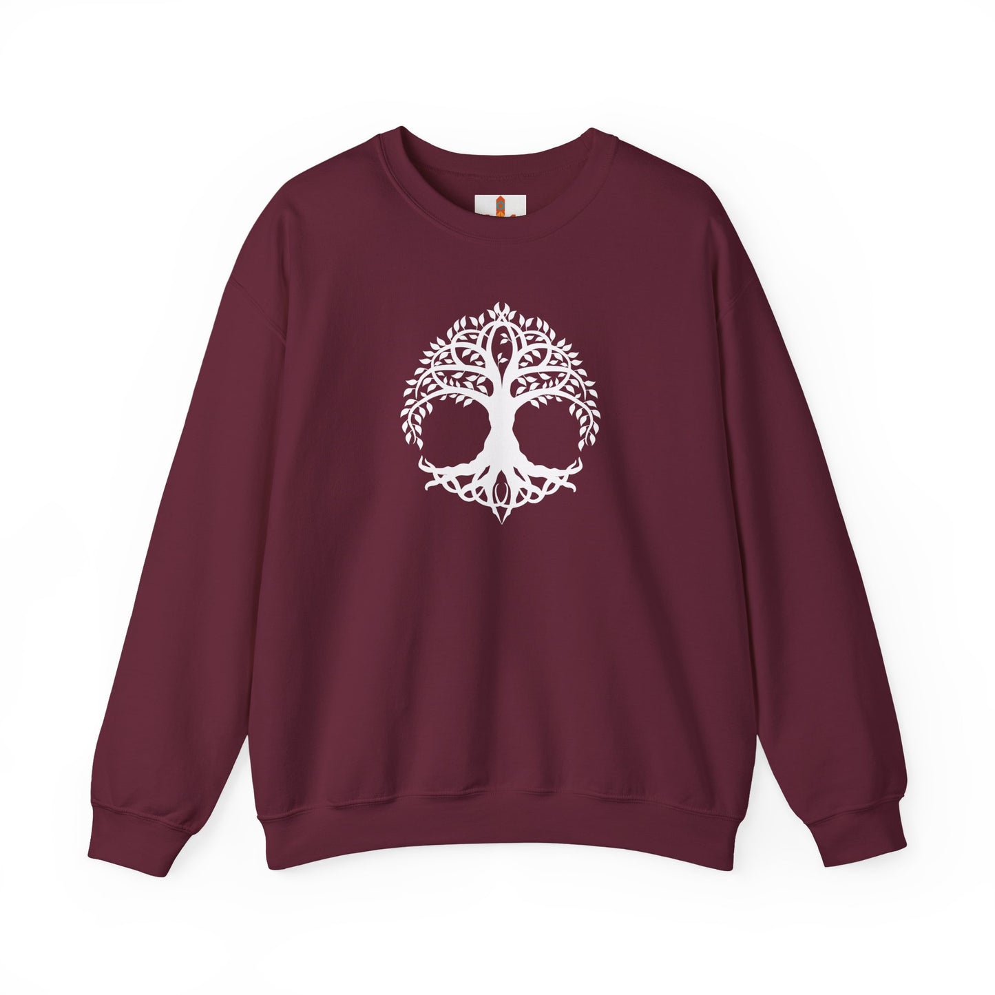 White Celtic Tree of Life Design Sweatshirt