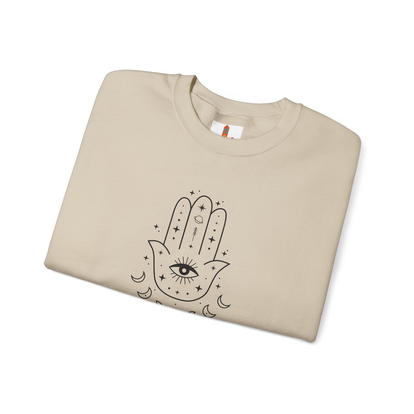 Hamsa Hand with Eye and Moon Sweatshirt