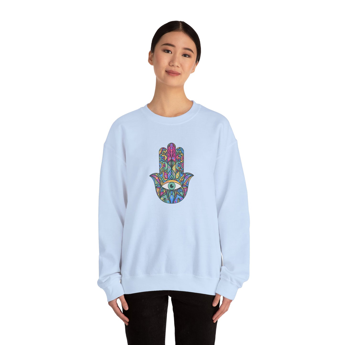 Colorful Hamsa Hand Sweatshirt
