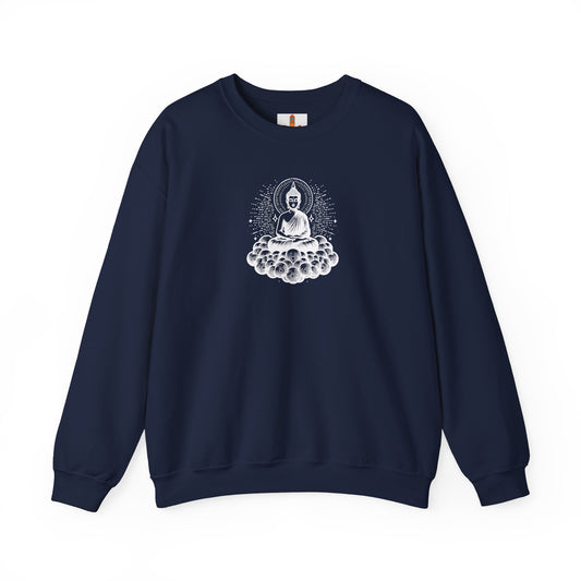 White Buddha Art Sweatshirt