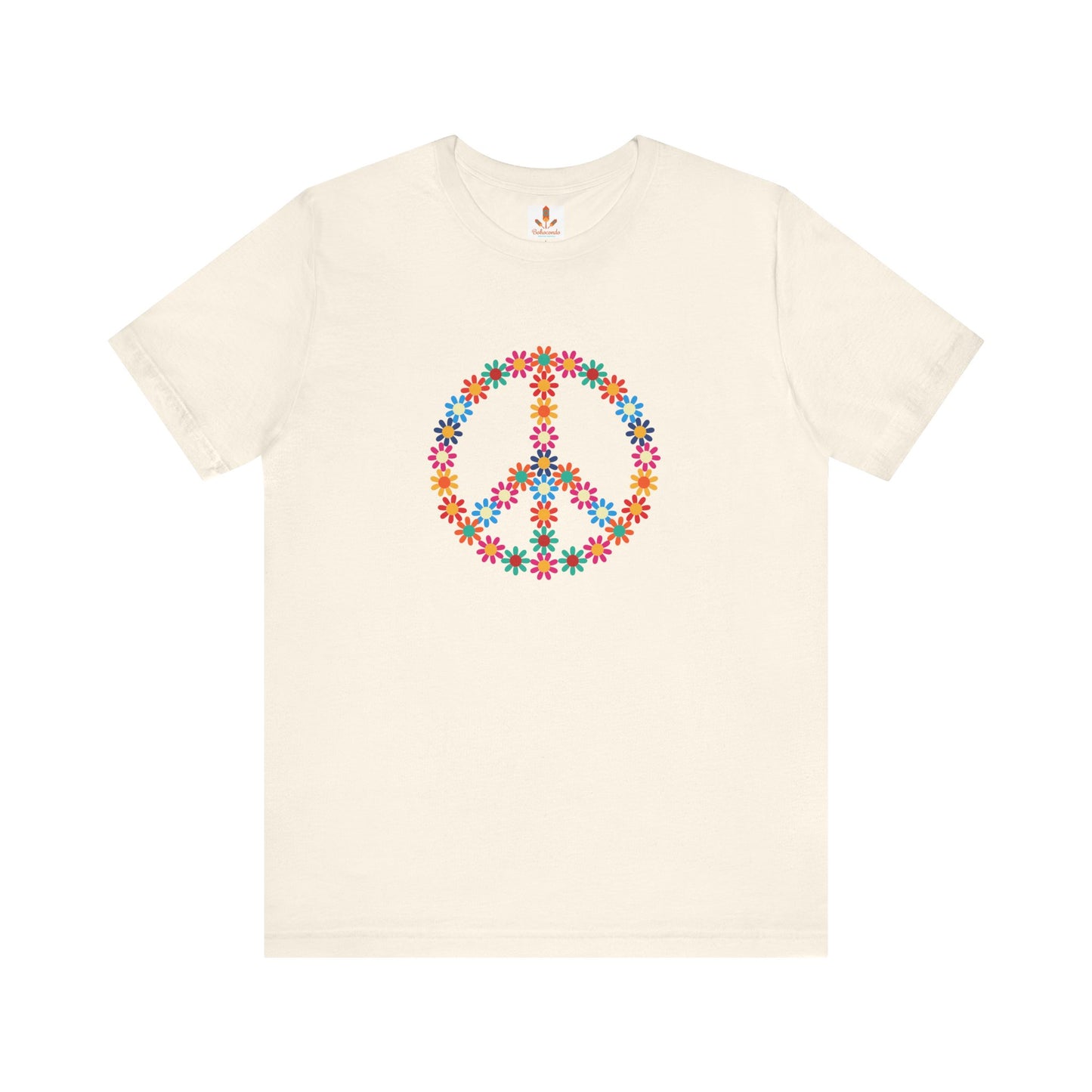 Peace Sign made of Flowers T-shirt