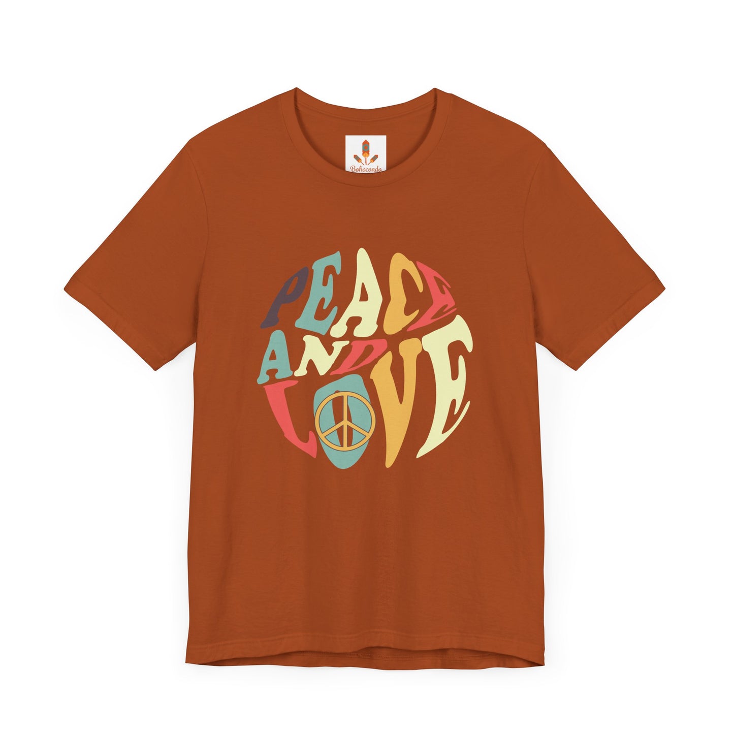 Peace and Love Design T-shirt