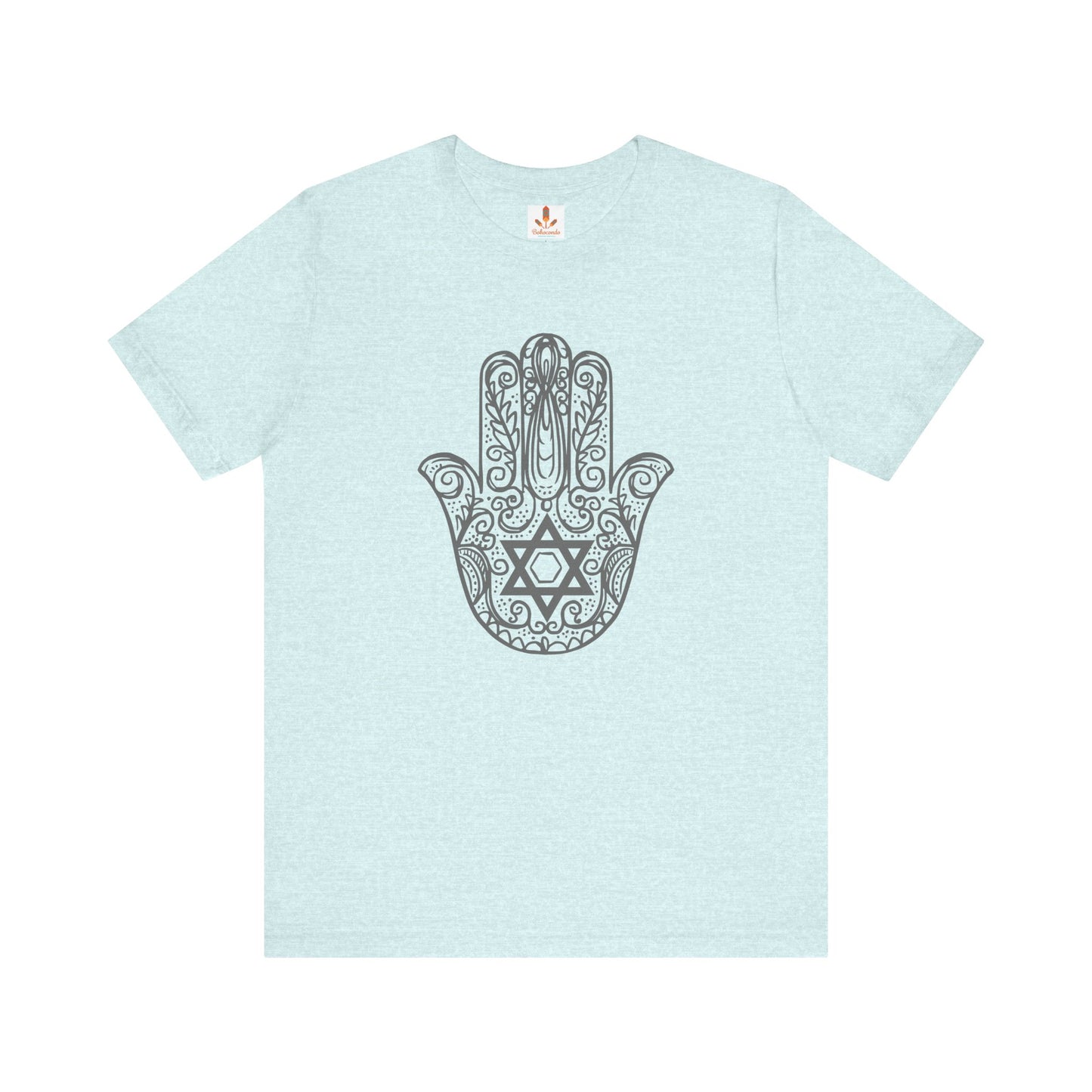 Intricate Hamsa Hand with Star of David T-shirt