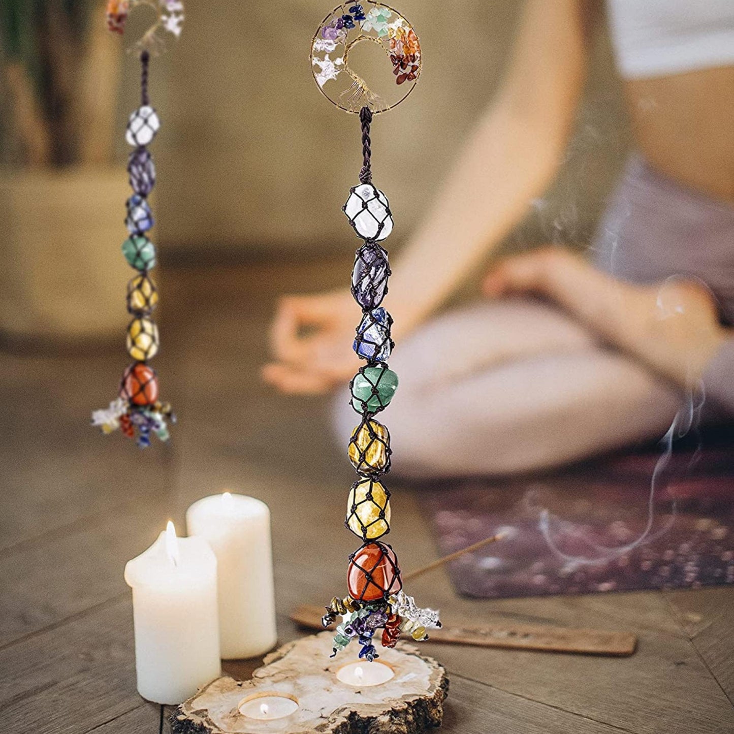 Tree of Life 7 Chakra Hanging Ornament