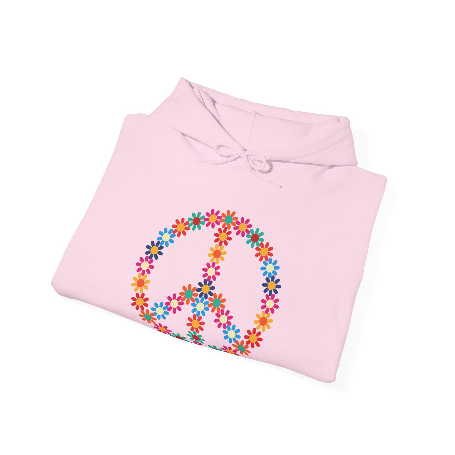 Peace Sign made of Flowers Hoodie