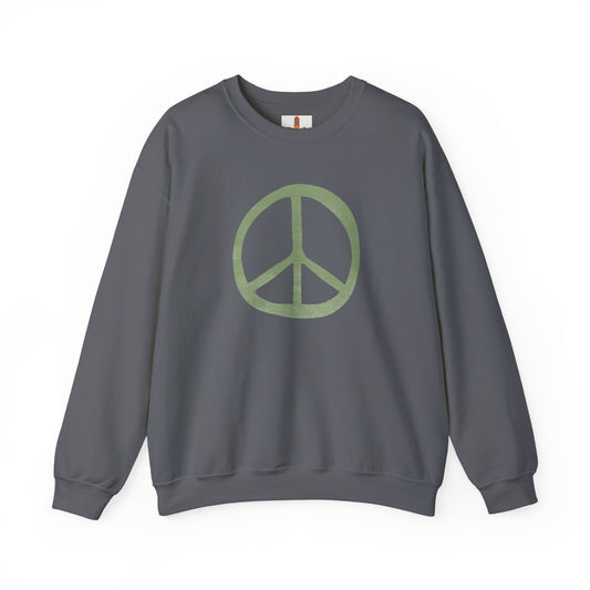 Green Peace Sign Sweatshirt