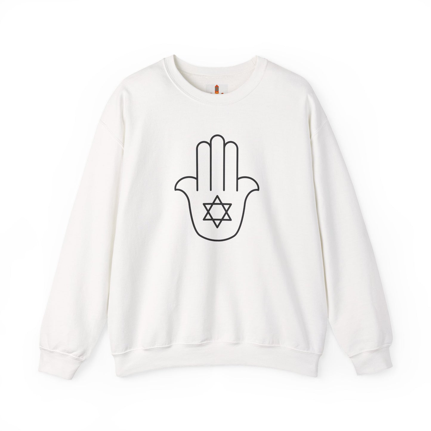 Simple Star of David in Hamsa Hand Sweatshirt