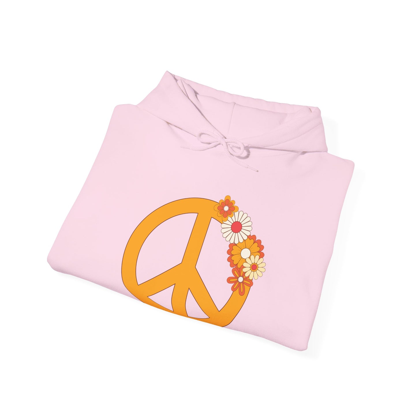 Peace Sign with Flowers Hoodie