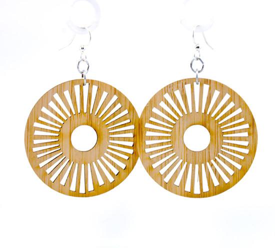 Tribal Sun Bamboo Earrings – Bohemian Style