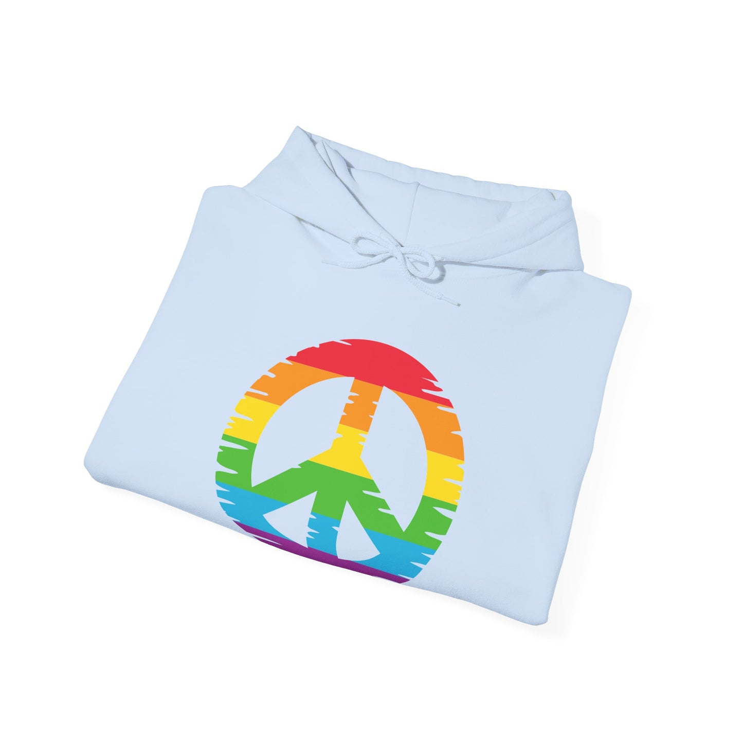Rainbow Peace Sign Hoodie