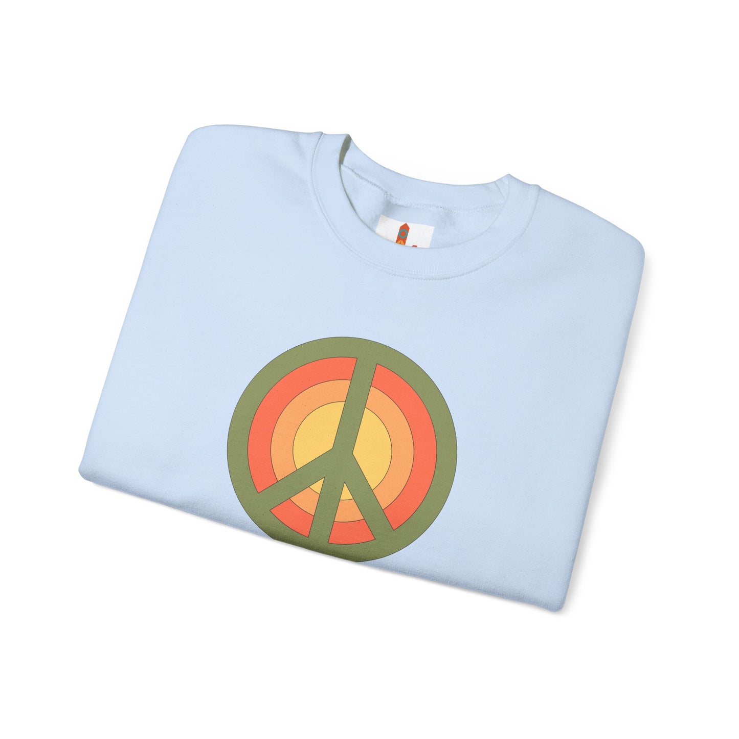 Retro Peace Sign Design Sweatshirt